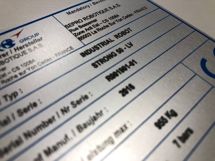 SERIG - Gravure impression et usinage de plaque alu 01