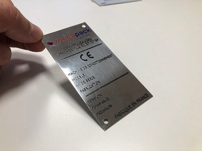 SERIG - impression et usinage sur plaque alu 01